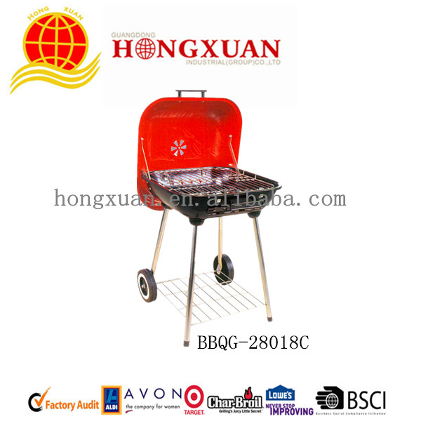(18C)18" Hamburger style BBQ grill