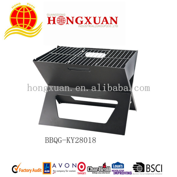 V Style Folding BBQ Grill