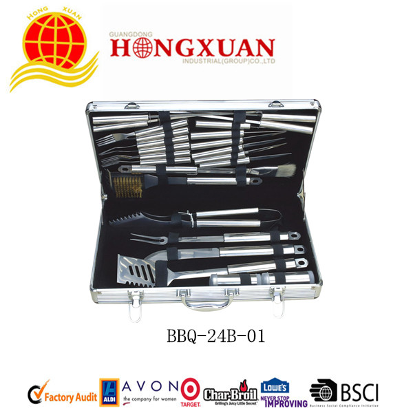 (BBQ-24B-01)24 PCS BBQ TOOL SETS    Barbecue  tools set