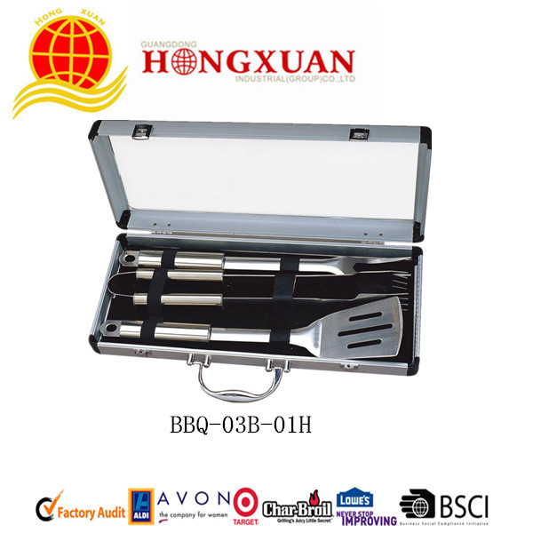 (BBQ-03B-01H)3 PCS BBQ TOOL SETS