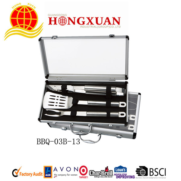 (BBQ-03B-13) SS BBQ TOOL SETS (3PCS)