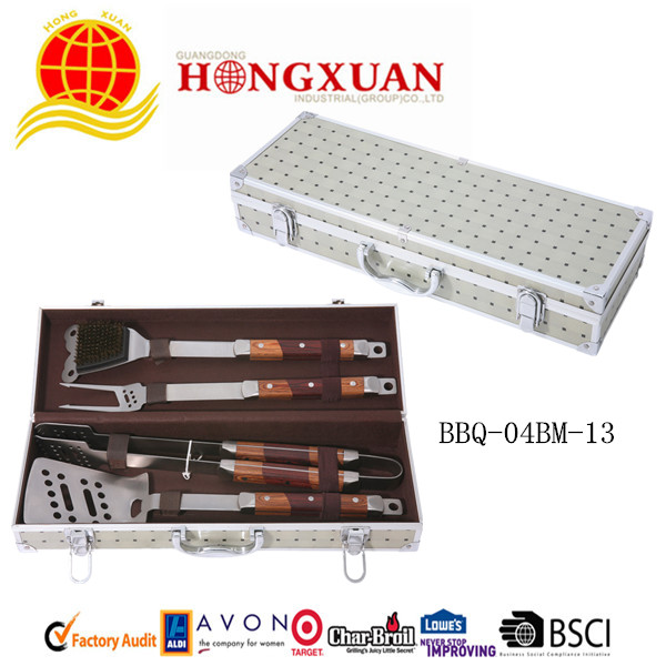 (BBQ-04BM-13) 4 PCS BBQ TOOL SET